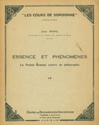 cover of the book Essence et phenomenes : la Poesie comme source de philosophie