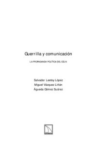 cover of the book Guerrilla y comunicación: la propaganda política del EZLN