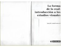 cover of the book La forma de lo real. Introducción a los estudios visuales