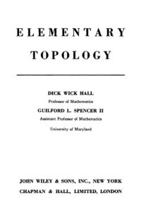 cover of the book Elementary Topology