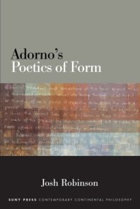 cover of the book Adorno's Poetics of Form