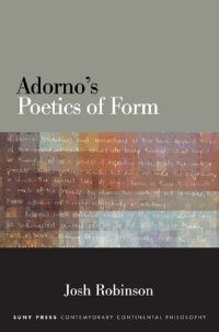 cover of the book Adorno's Poetics of Form