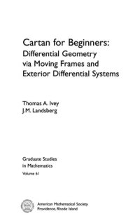 cover of the book Cartan for Beginners: Differential Geometry via Moving Frames and Exterior Differential Systems