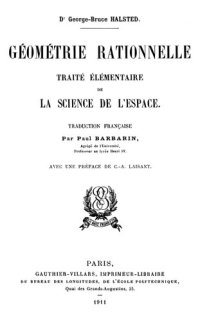 cover of the book Géométrie rationnelle