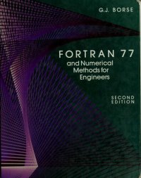 cover of the book FORTRAN 77 and numerical methods for engineers