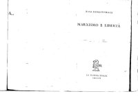 cover of the book Marxismo e libertà