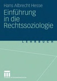 cover of the book Einführung in die Rechtssoziologie