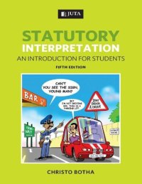 cover of the book Statutory Interpretation: An Introduction for Students