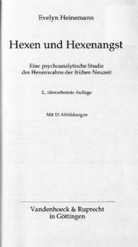 cover of the book Hexen und Hexenangst : Eine psychoanalytische Studie des Hexenwahns der frühen Neuzeit