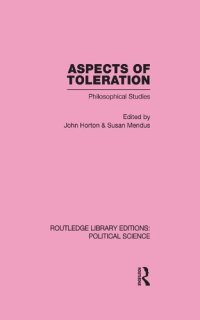 cover of the book Aspects of Toleration: Philosophical Studies