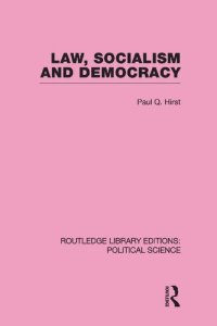 cover of the book Law, Socialism and Democracy