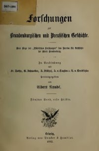 cover of the book Forschungen zur Brandenburgischen und Preußischen Geschichte (Neue Folge der "Märkischen Forschungen" des Vereins für Geschichte der Mark Brandenburg