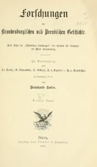 cover of the book Forschungen zur Brandenburgischen und Preußischen Geschichte (Neue Folge der "Märkischen Forschungen" des Vereins für Geschichte der Mark Brandenburg