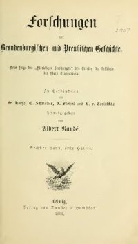 cover of the book Forschungen zur Brandenburgischen und Preußischen Geschichte (Neue Folge der "Märkischen Forschungen" des Vereins für Geschichte der Mark Brandenburg