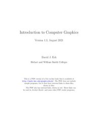 cover of the book Introduction to Computer Graphics