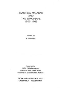 cover of the book Maritime Malabar and the Europeans: 1500-1962