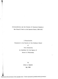 cover of the book Irreversibility and the Failure of Classical Dynamics: Max Planck's Work on the Quantum Theory, 1900-1915