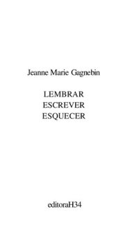 cover of the book Lembrar escrever esquecer