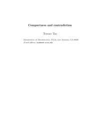 cover of the book Compactness and Contradiction