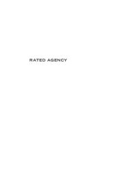 cover of the book Rated Agency: Investee Politics in a Speculative Age