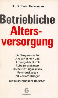 cover of the book Betriebliche Altersversorgung