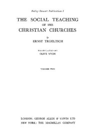 cover of the book The Social Teaching of the Christian Churches