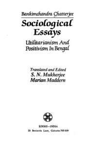 cover of the book Sociological Essays: Utilitarianism and Positivism in Bengal