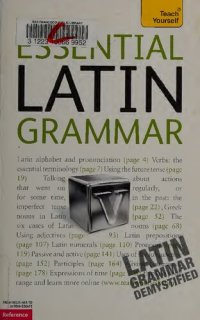 cover of the book Teach Yourself Essential Latin Grammar