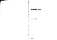 cover of the book Mobilities