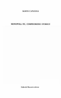 cover of the book Monopoli, DC, compromesso storico