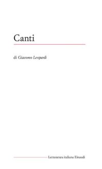 cover of the book Canti