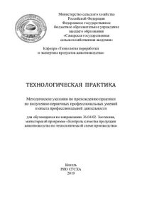 cover of the book Технологическая практика : методические указания