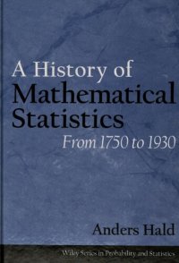 cover of the book A History of Mathematical Statistics from 1750 to 1930