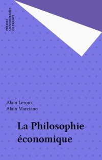 cover of the book La Philosophie économique