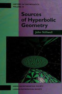 cover of the book Sources of Hyperbolic Geometry (History of Mathematics)