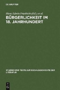 cover of the book Bürgerlichkeit im 18. Jahrhundert