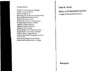 cover of the book Della intenzionalità. Un saggio di filosofia della conoscenza