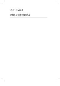 cover of the book Contract: Cases & Materials