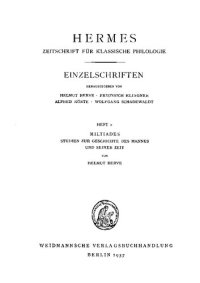 cover of the book Miltiades Studien zur Geschichte des Mannes und seiner Zeit