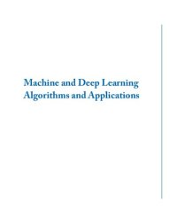 cover of the book Machine and Deep Learning Algorithms and Applications