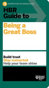 cover of the book HBR Guide to Being a Great Boss