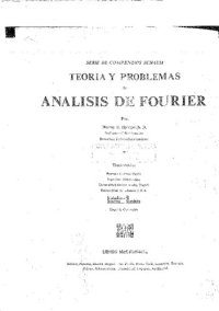 cover of the book Teoria y Problemas de Analisis de Fourier