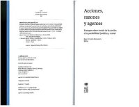 cover of the book Acciones, razones y agentes: Ensayos sobre teoría de la acción e imputabilidad jurídica y moral