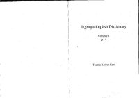 cover of the book Tigrinya-English dictionary: Ha-Na