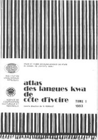 cover of the book Atlas des langues kwa de Cote d'Ivoire