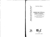 cover of the book derecho penal parte general (traducción Politoff y Guzman Dalbora)