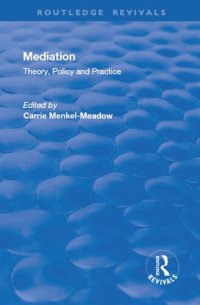 cover of the book Mediation: Theory, Policy and Practice: Theory, Policy and Practice