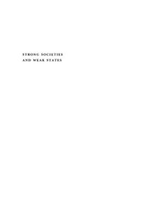 cover of the book Strong Societies and Weak States: State-Society Relations and State Capabilities in the Third World