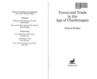 cover of the book Towns and trade in the age of Charlemagne