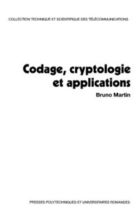 cover of the book Codage, cryptologie et applications